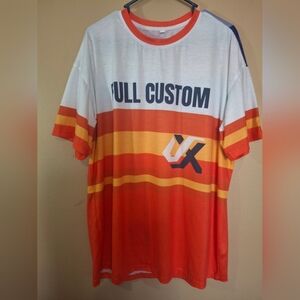 Men’s Orange & White Athletic Jersey